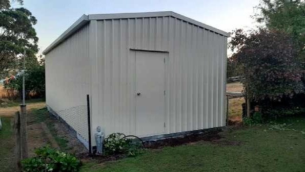 Our new shed - view from the front door